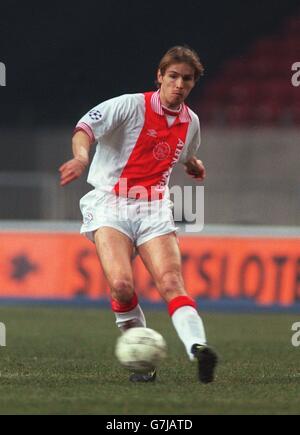 International Soccer - Euro 6s - Ajax Six a Side Turnier. Richard Witschge, Ajax Stockfoto