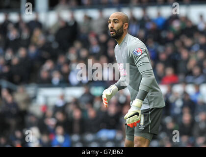 Fußball - Sky Bet Championship - Derby County / Norwich City - iPro Stadium. Derby County Torwart Lee Grant Stockfoto