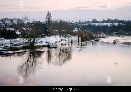 Winterwetter 27. Dezember 2014 Stockfoto