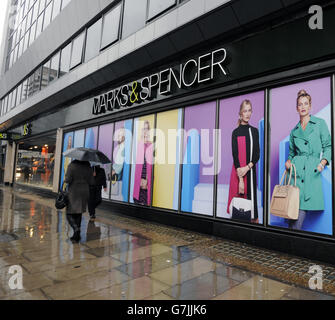 Marks & Spencer Figuren Stockfoto