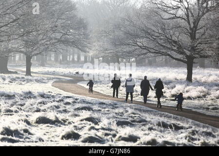 Winterwetter 29. Dezember 2014 Stockfoto