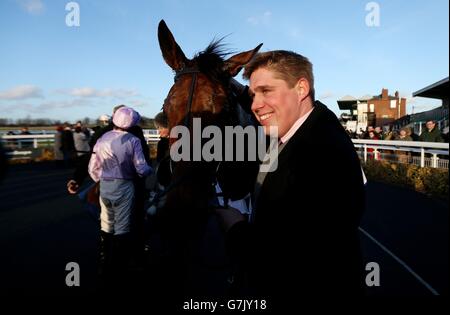 Pferderennen Sie - Betfred Klassiker Chase Tag - Warwick Rennbahn Stockfoto