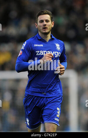 Fußball - Sky Bet Championship - Leeds United / Birmingham City - Elland Road. Jonathan Grounds in Birmingham City Stockfoto