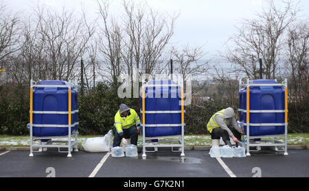 Nordirland-Wasser-Streit Stockfoto