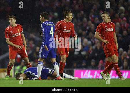 Fußball - Capital One Cup - Semi Final - Hinspiel - Liverpool V Chelsea - Anfield Road Stockfoto