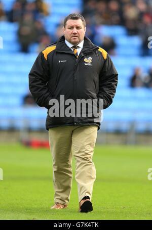 Rugby Union - Champions Cup - Pool zwei - Wesps gegen Leinster Rugby - Ricoh Arena. Wasps' Direktor von Rugby Dai Young während des Champions-Cup-Spiels in der Ricoh Arena, Coventry. Stockfoto