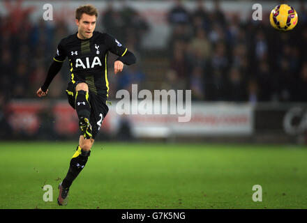 Fußball - Barclays Premier League - Swansea City / Tottenham Hotspur - Liberty Stadium. Christian Eriksen von Tottenham Hotspur während des Spiels der Barclays Premier League im Liberty Stadium, Swansea. Stockfoto