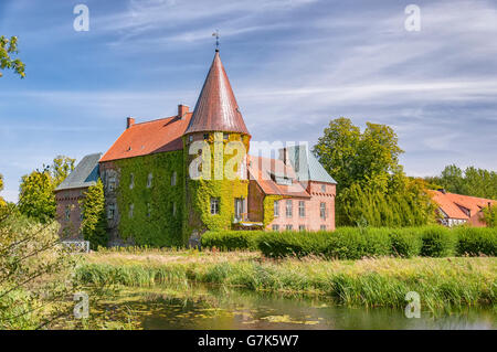 Ortofta Slott ist eine Burg in Eslov Gemeinde, Scania, in Südschweden. Stockfoto