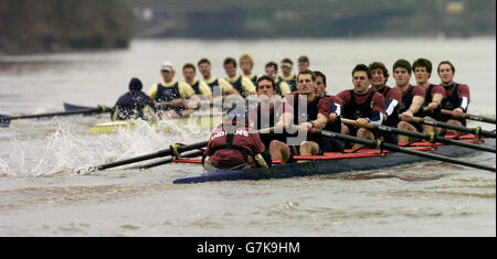 Boat Race Oxford Studien Stockfoto