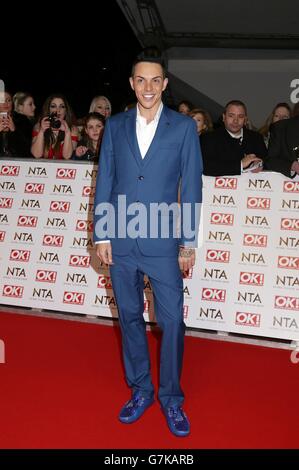 Bobby Norris bei der Ankunft für die National Television Awards 2015 in der O2 Arena, London. Stockfoto