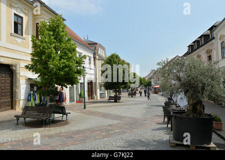 Fußgängerzone, Eisenstadt, Burgenland, Österreich Stockfoto