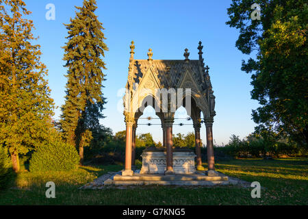 Ort der Schlacht von Königgrätz 1866: österreichische Denkmal Karner (Beinhaus), Chlum, Tschechische Republik, ostböhmischen, Stockfoto