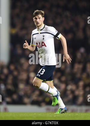 Fußball - Capital One Cup - Halbfinale - Erstes Bein - Tottenham Hotspur gegen Sheffield United - White Hart Lane. Ben Davies von Tottenham Hotspur Stockfoto