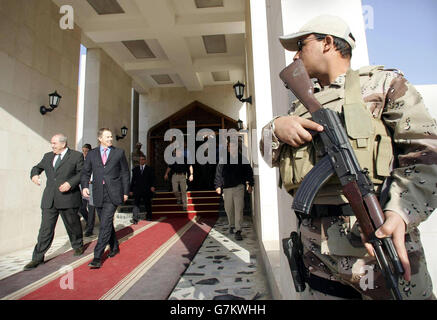 Tony Blair - Irak-Besuch Stockfoto