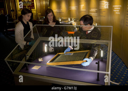 Magna Carta und Parlament Ausstellung Stockfoto