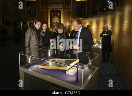 Magna Carta und Parlament Ausstellung Stockfoto