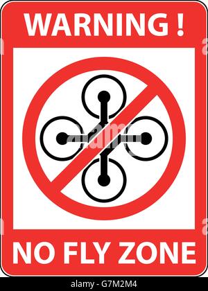 Keine Drohne verboten Multikopter Symbol. Vektor. Stock Vektor