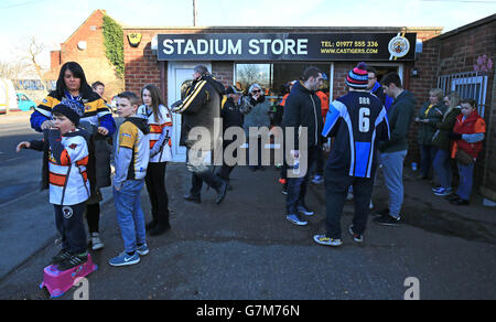 Rugby-Liga - erste Utility Superliga - Castleford Tigers V Wakefield Wildcats - The Jungle Stockfoto