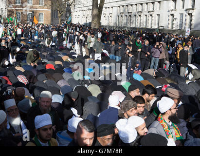 Muslimische protest Stockfoto