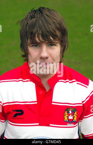 Rugby League - Wigan Warriors Photocall Stockfoto