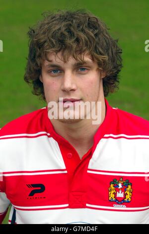 Rugby League - Wigan Warriors Photocall Stockfoto