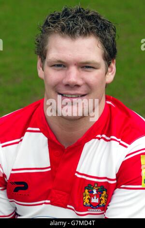 Rugby League - Wigan Warriors Photocall Stockfoto