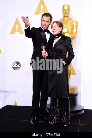 87. Academy Awards - Pressespiegel - Los Angeles Stockfoto