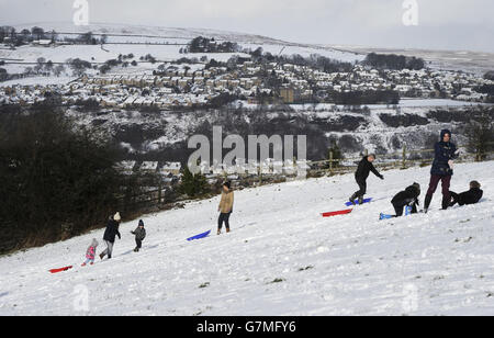 Winterwetter 29. Januar 2015 Stockfoto