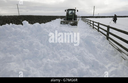 Winterwetter 29. Januar 2015 Stockfoto