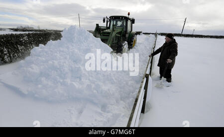 Winterwetter 29. Januar 2015 Stockfoto