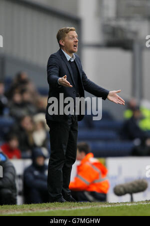 Fußball - FA Cup - vierte Runde - Blackburn Rovers gegen Swansea City - Ewood Park. Garry Monk, Manager von Swansea City Stockfoto