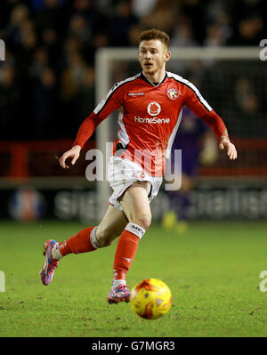 Fußball - Johnstone's Paint Trophy - Northern Area Final - Second Leg - Walsall gegen Preston North End - Banks's Stadium. Walsall's Jordan Cook Stockfoto