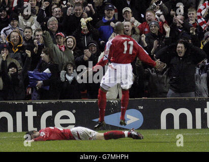 Fußball - Fußball-Meisterschaft Coca-Cola - Nottingham Forest gegen Stoke City - City Ground Stockfoto