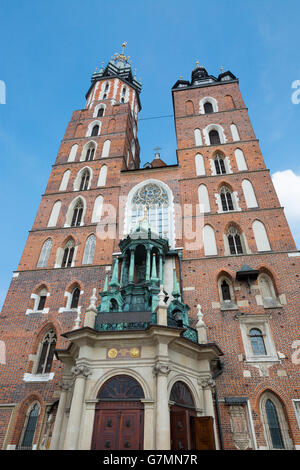 St. Marien Kirche in Polen (Krakau). Stockfoto