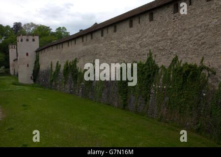 Der einzige verbleibende Teil der alten Stadtmauer, die einst Basel umgeben St. Alban-Tor-Viertel der Stadt entnehmen. Stockfoto