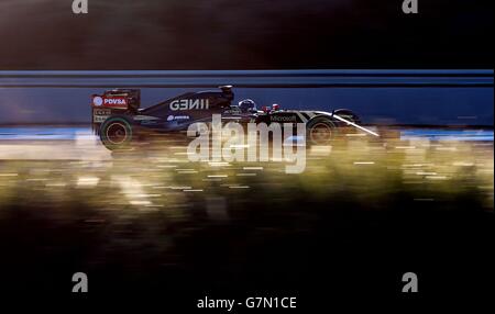 Lotus' Romain Grosjean während der Vorsaison Tests auf dem Circuito de Jerez in Jerez, Spanien. Stockfoto