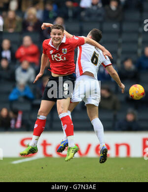 Fußball - Himmel Bet League One - MK Dons V Bristol City - Stadium MK Stockfoto