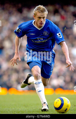 Fußball - FA Barclays Premiership - Chelsea / Aston Villa. Damien Duff, Chelsea Stockfoto