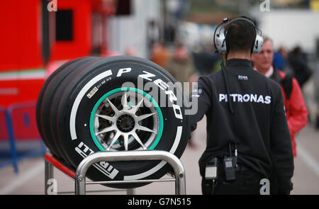 Formel Eins-2015 Test - Tag zwei - Circuito De Velocidad Stockfoto