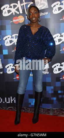 BRIT Awards 2005 Nominierungen Start - Park Lane Hotel Stockfoto