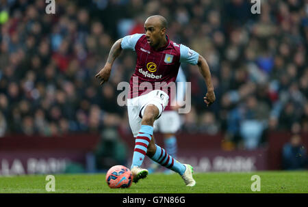 Fußball - FA Cup - Fünfte Runde - Aston Villa / Leicester City - Villa Park. Fabian Delph von Aston Villa beim Spiel der fünften Runde des FA Cup in Villa Park, Birmingham. Stockfoto