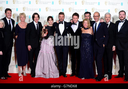 BAFTA Film Awards 2015 - Press Room - London Stockfoto