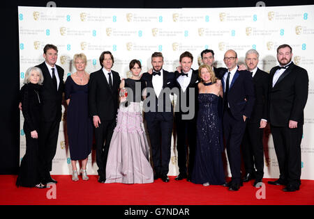 BAFTA Film Awards 2015 - Press Room - London Stockfoto