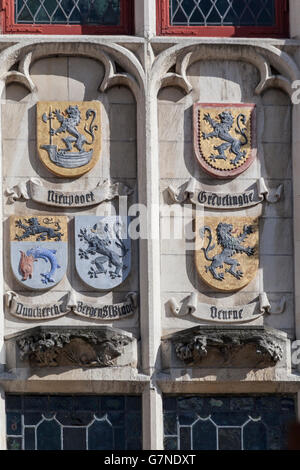 Stadhuis Rathaus in Brügge, Belgien Stockfoto