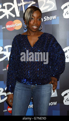 BRIT Awards 2005 Nominierungen Start - Park Lane Hotel Stockfoto