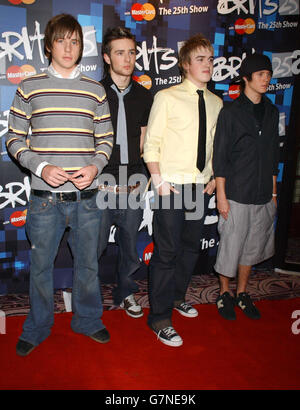 BRIT Awards 2005 Nominierungen Start - Park Lane Hotel Stockfoto