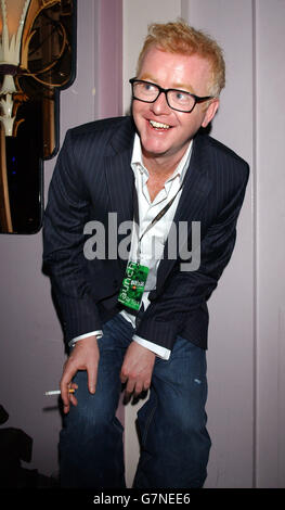 Start DER BRIT Awards 2005 Nominierungen - Park Lane Hotel. Chris Evans. Stockfoto