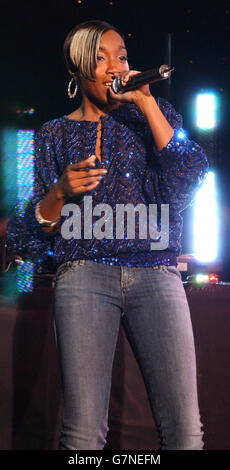 BRIT Awards 2005 Nominierungen Start - Park Lane Hotel Stockfoto