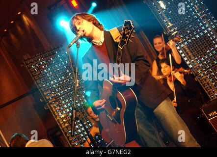 BRIT Awards 2005 Nominierungen Start - Park Lane Hotel Stockfoto