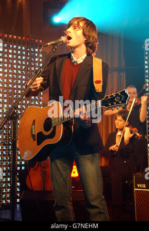 BRIT Awards 2005 Nominierungen Start - Park Lane Hotel Stockfoto